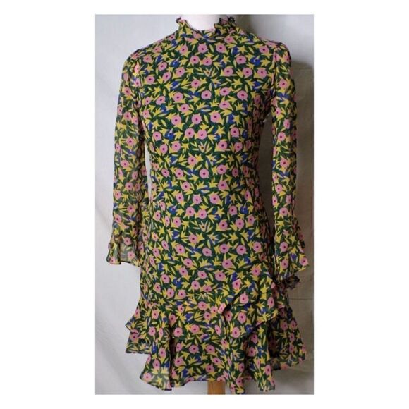 SALONI
MARISSA SILK MINI DRESS - ALPINE BOUQUET  Size  2 NWT - Picture 11 of 14